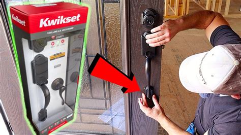 how to install kwikset front door lock set